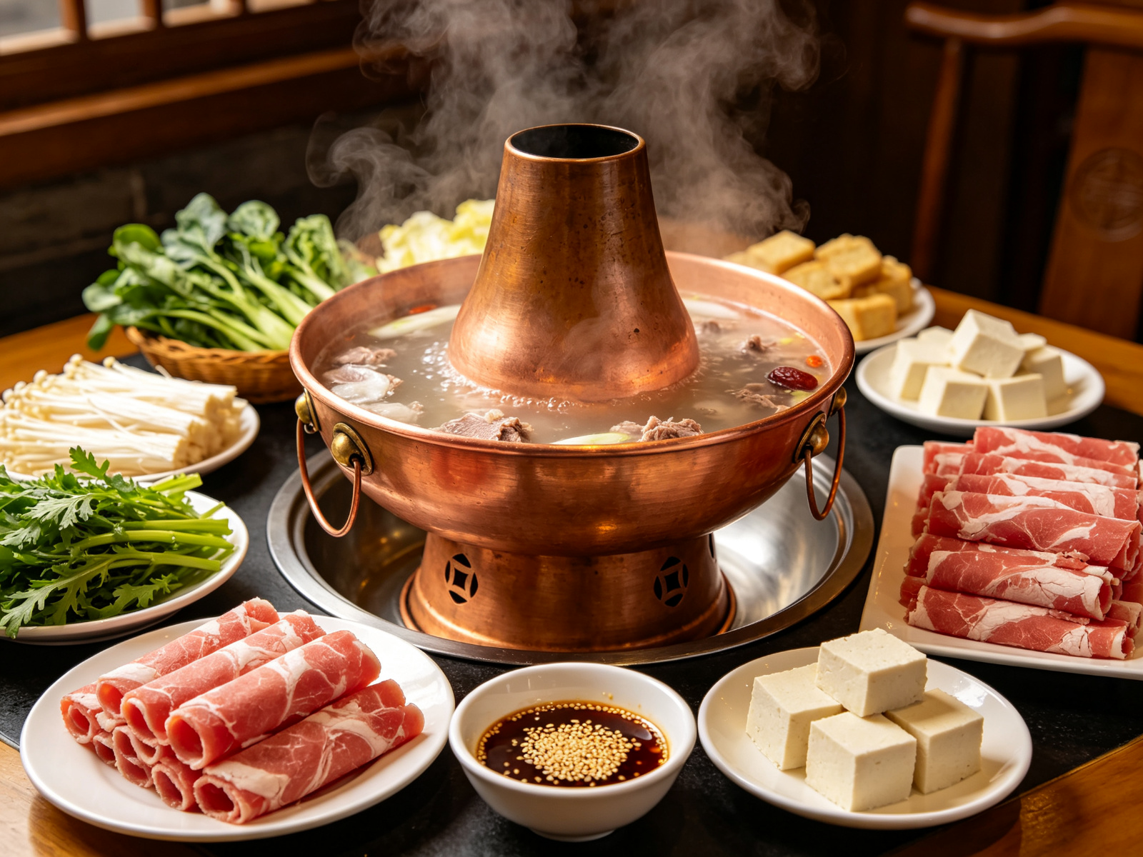 Instant-boiled mutton (shuan yangrou)