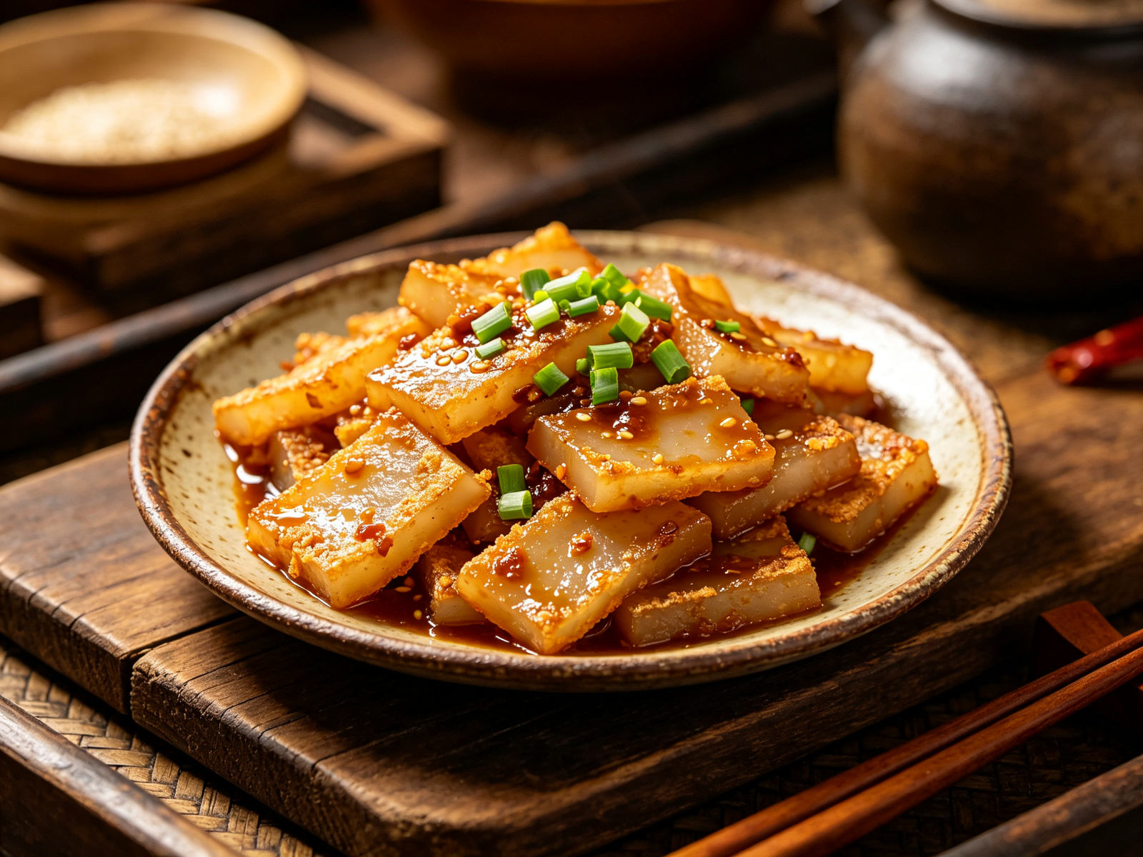 炒凉粉