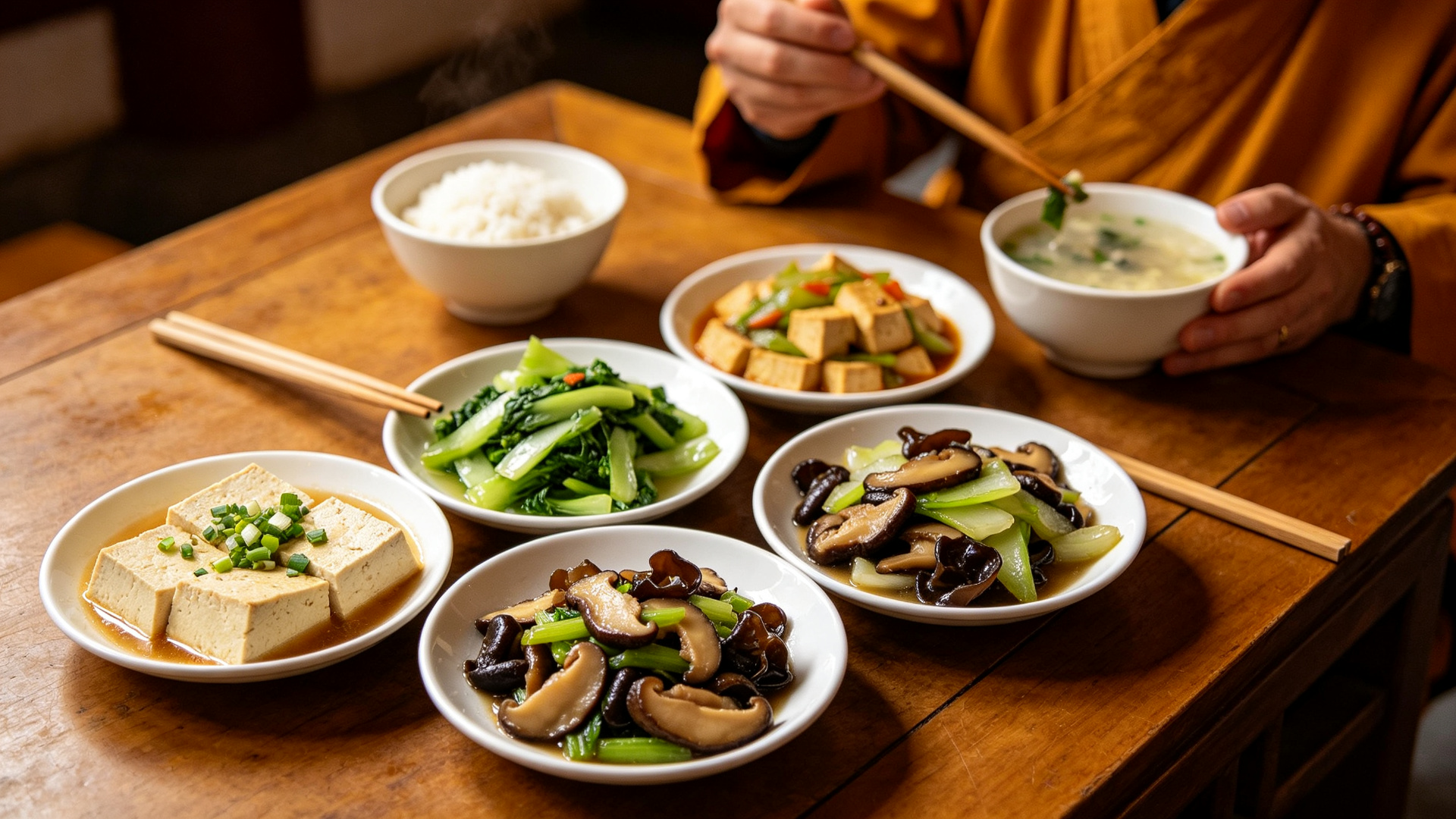 Shaolin vegetarian meal